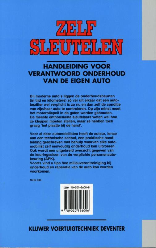 Zelf sleutelen achterkant