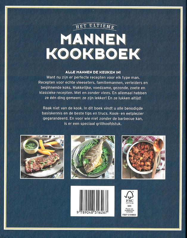 Het ultieme mannenkookboek achterkant