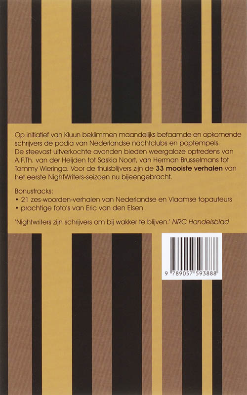 Het beste van NightWriters achterkant