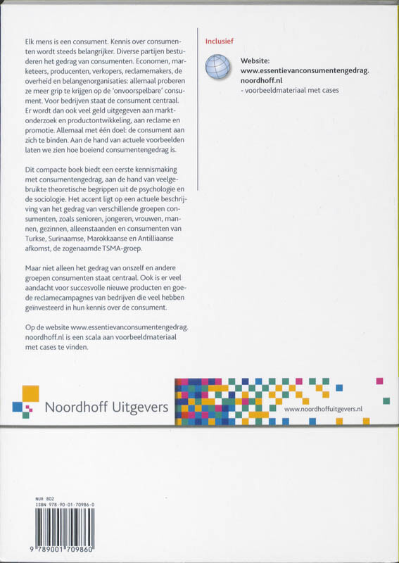Essentie van Consumentengedrag achterkant