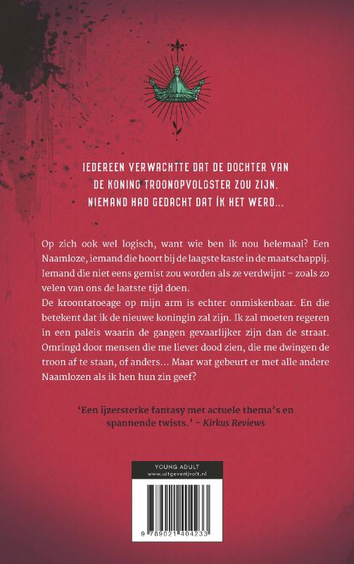 De naamloze koningin achterkant
