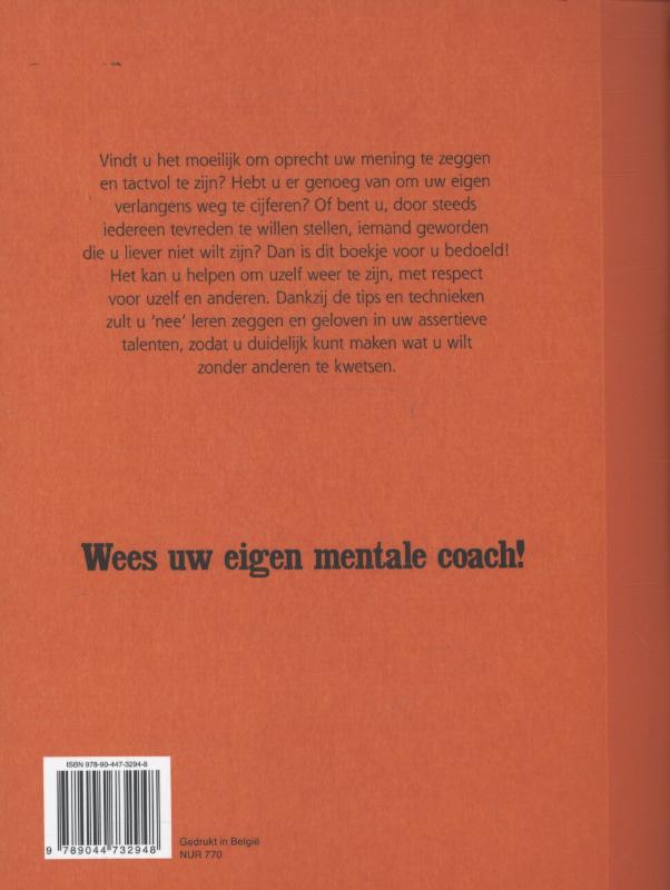 Assertief leren zijn / Feel Good Werkschrift achterkant