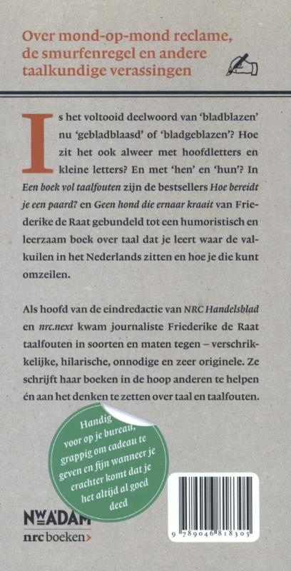 Een boek vol taalfouten achterkant