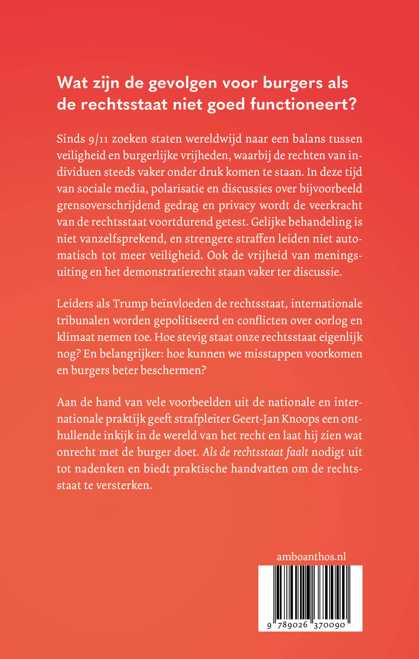 Als de rechtsstaat faalt achterkant