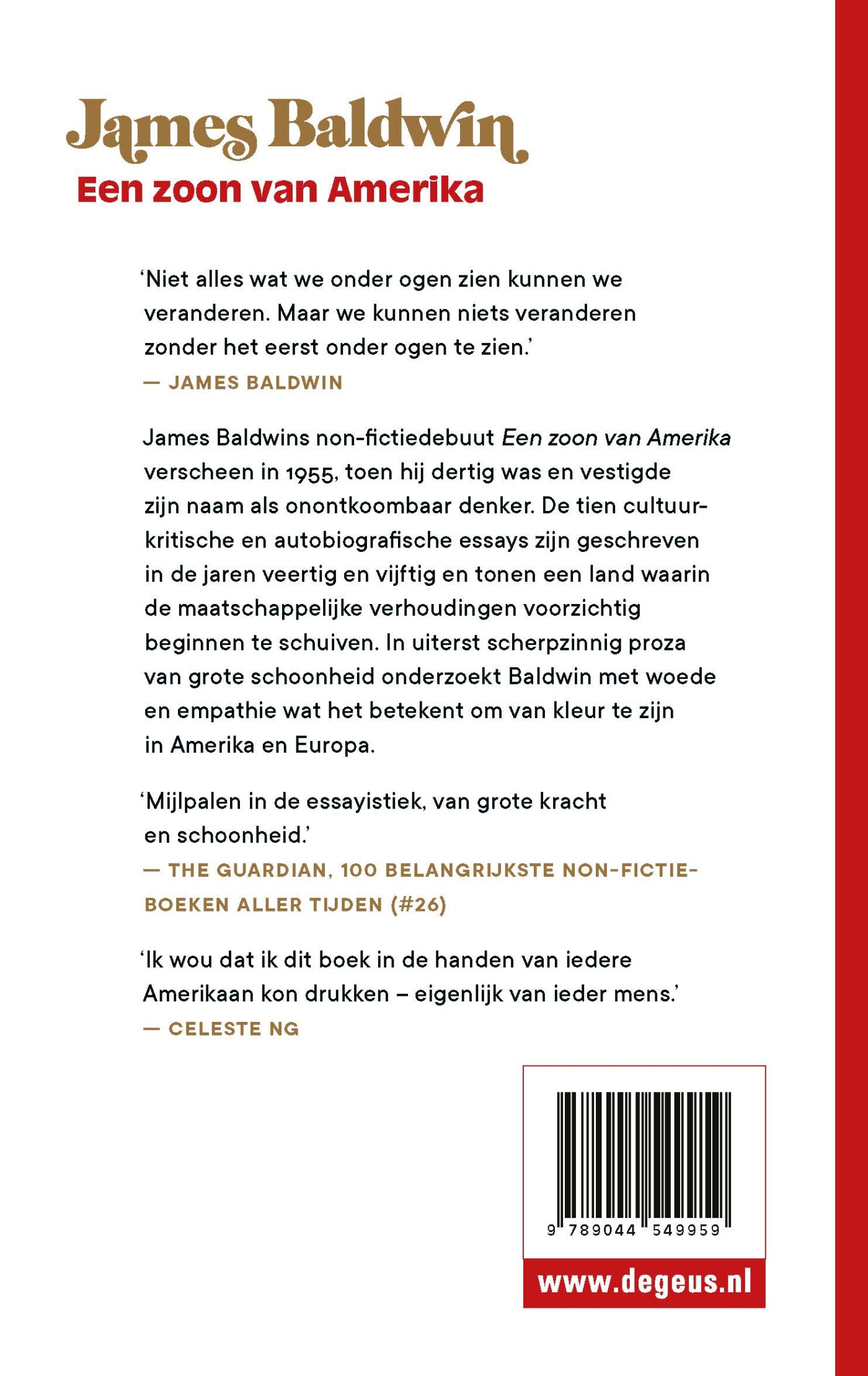 Een zoon van Amerika achterkant
