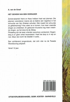 GEHEIM VAN EEN VERRADER achterkant