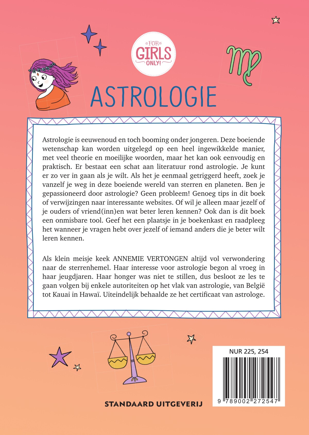 Astrologieboek / For Girls Only! / 1 achterkant