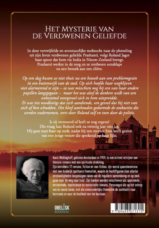 Het Mysterie van de verdwenen geliefde achterkant