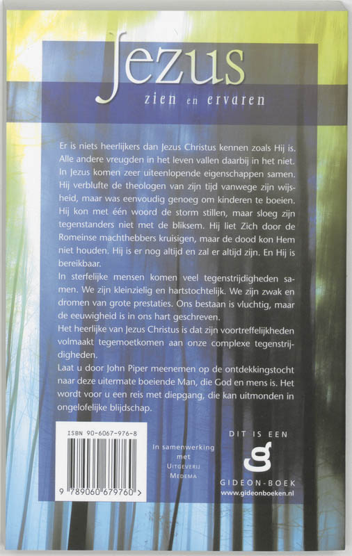 Jezus zien en ervaren Jezus zien en ervaren achterkant
