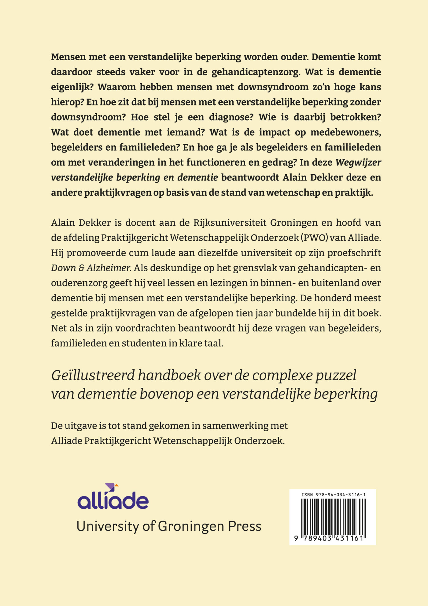 Wegwijzer verstandelijke beperking en dementie achterkant
