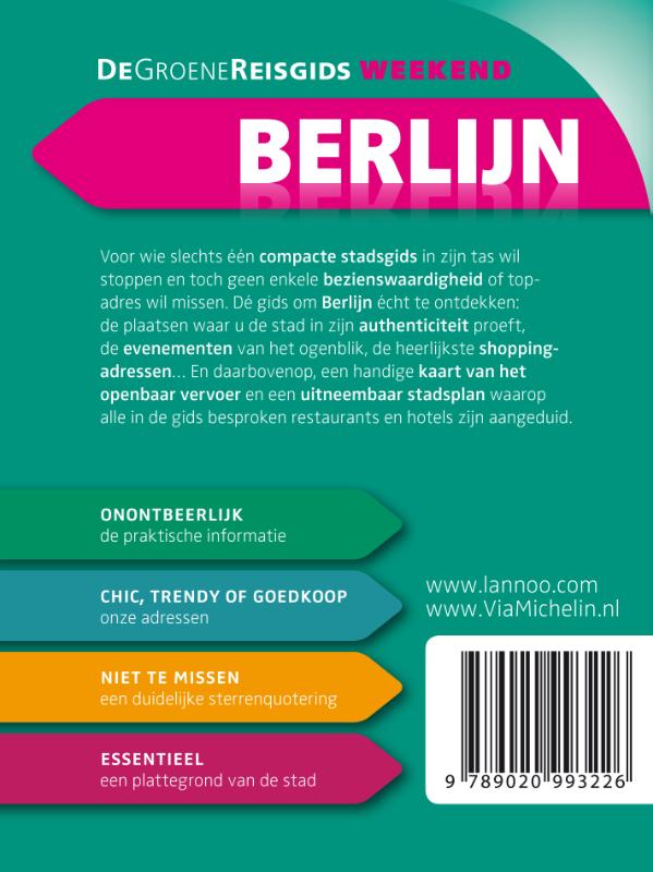 De groene reisgids weekend - Berlijn achterkant