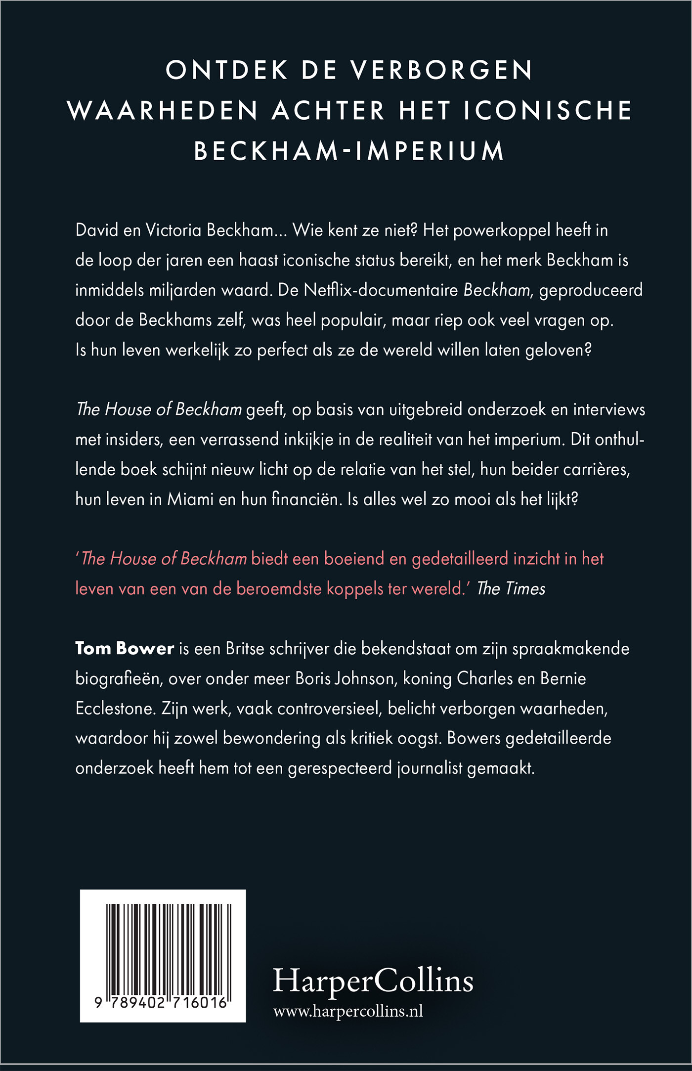 The house of Beckham achterkant