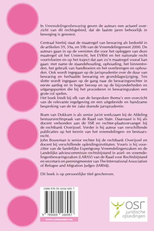 Vreemdelingenbewaring / Ars Aequi Handboeken achterkant