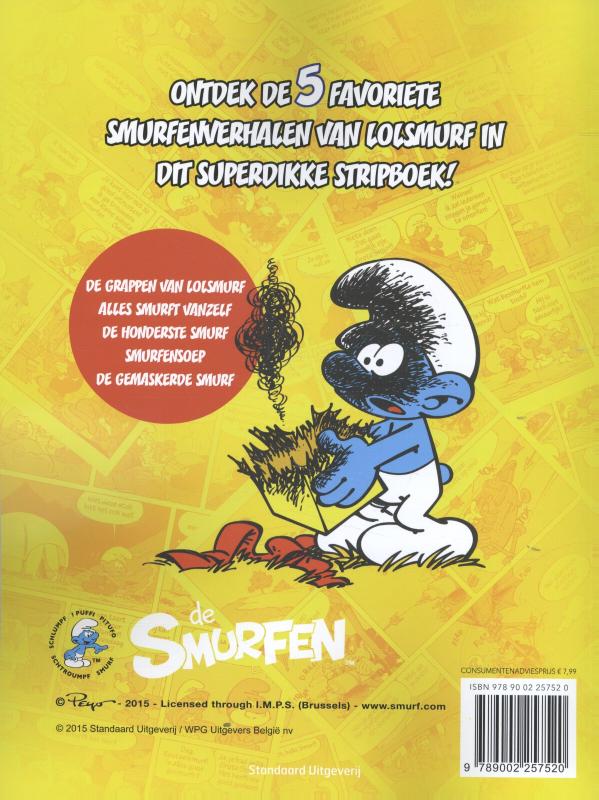 Omnibus De favoriete strips van Lolsmurf / De Smurfen / 02 achterkant