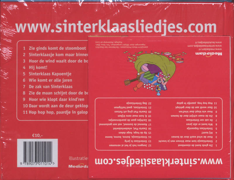 Sinterklaasliedjes achterkant