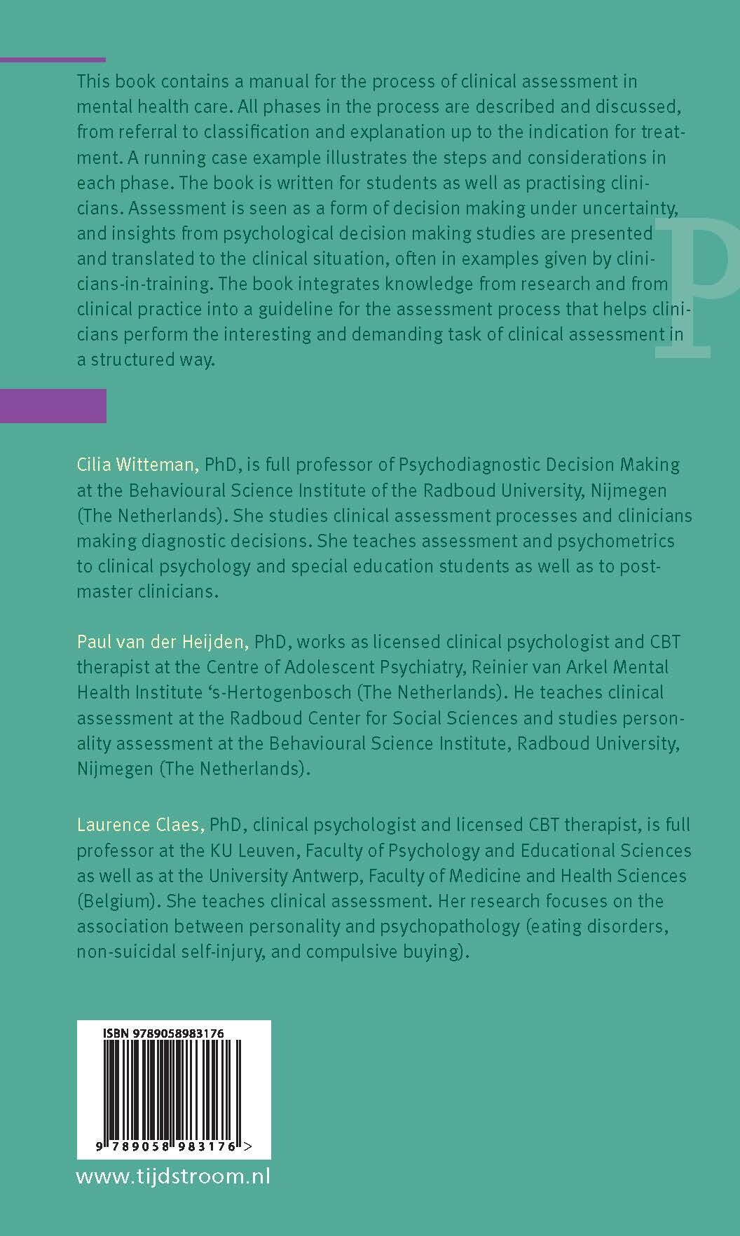 Clinical assessment achterkant