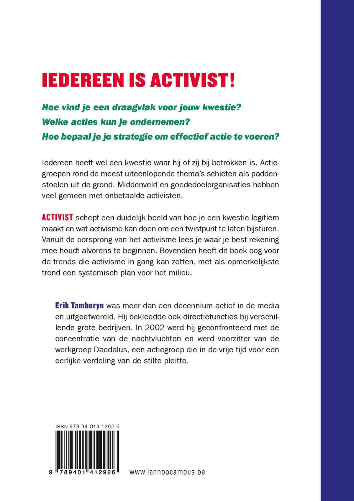 Activist achterkant