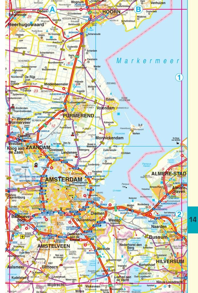 Routiq Nederland Maxi Tab Map / Routiq patent wegenkaarten achterkant