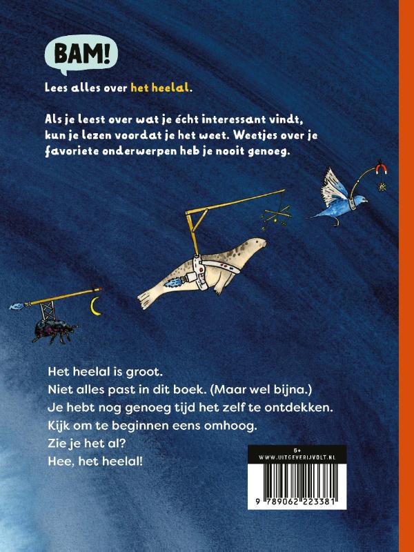 Hee, het heelal / BAM! Ik lees achterkant
