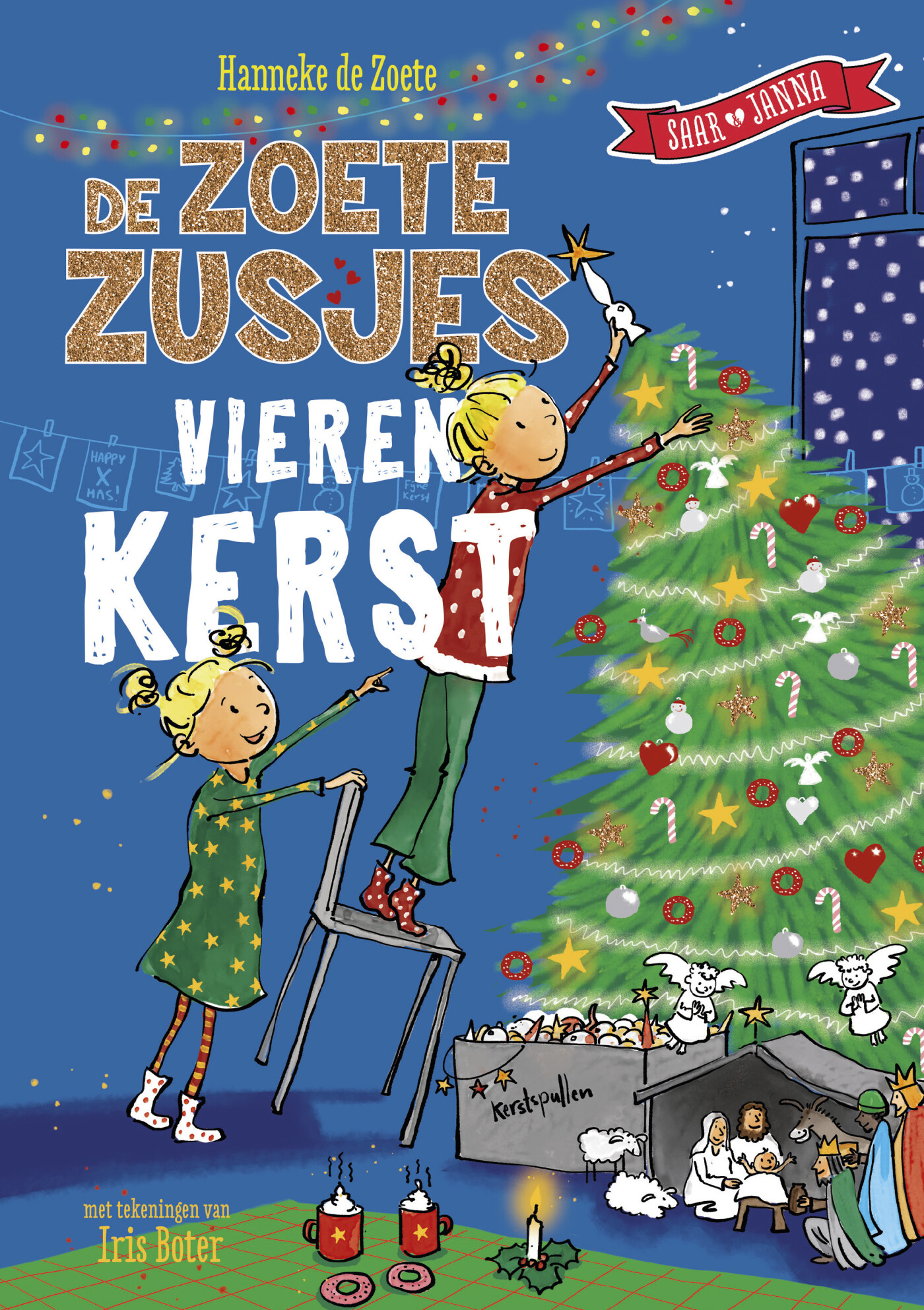 De Zoete Zusjes vieren Sinterklaas & Kerst omkeerboek / De Zoete Zusjes achterkant