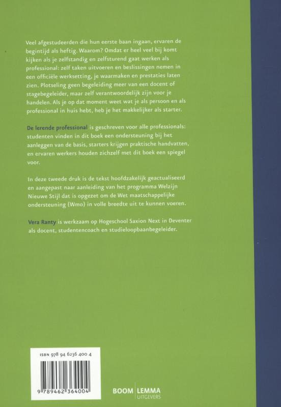 De lerende professional De lerende professional achterkant