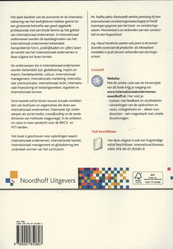 Internationaal ondernemen achterkant