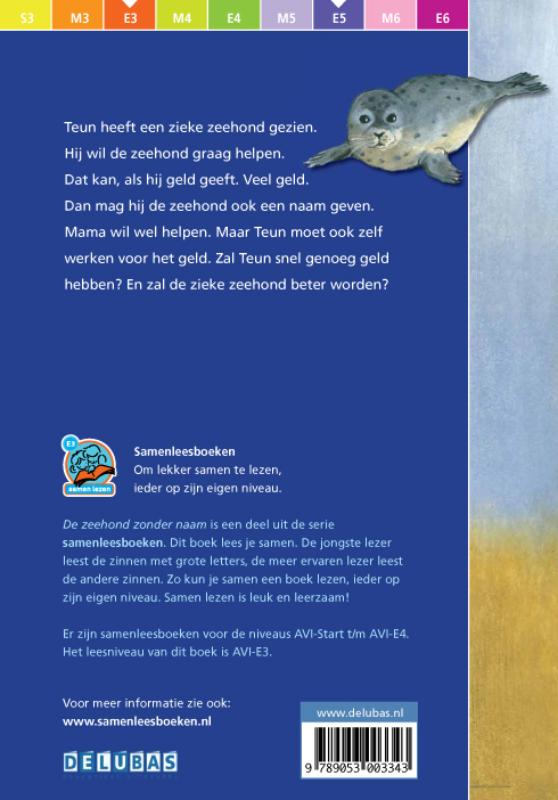 De zeehond zonder naam / Samenleesboeken achterkant