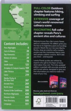Peru 7E Lonely Planet achterkant