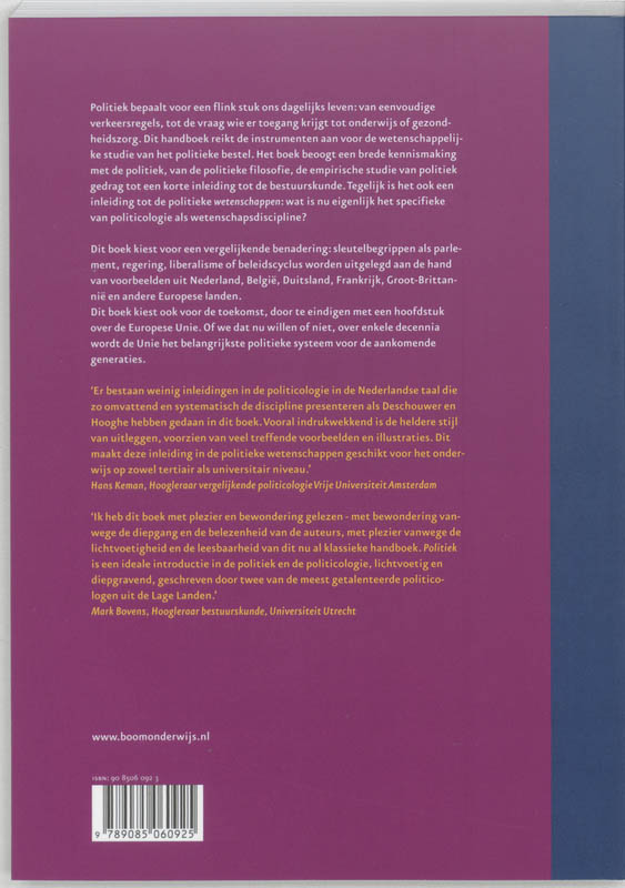 Politiek Politiek achterkant