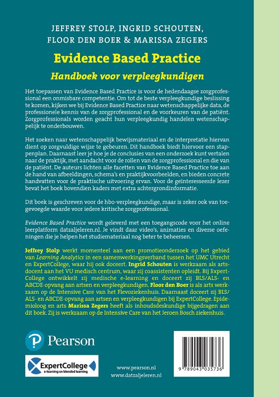 Evidence based practice Evidence based practice achterkant