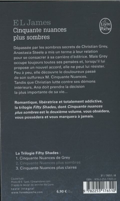 Cinquante nuances plus sombres achterkant