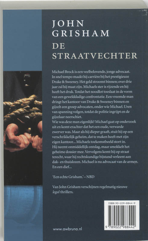 De straatvechter achterkant