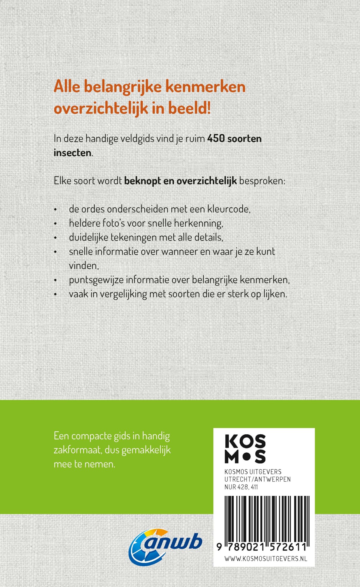 Welk insect is dat? ANWB Insectengids / Welke is dat? Natuurgidsen achterkant