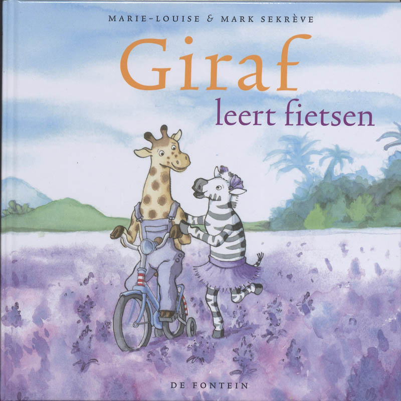Giraf leert fietsen / Giraf