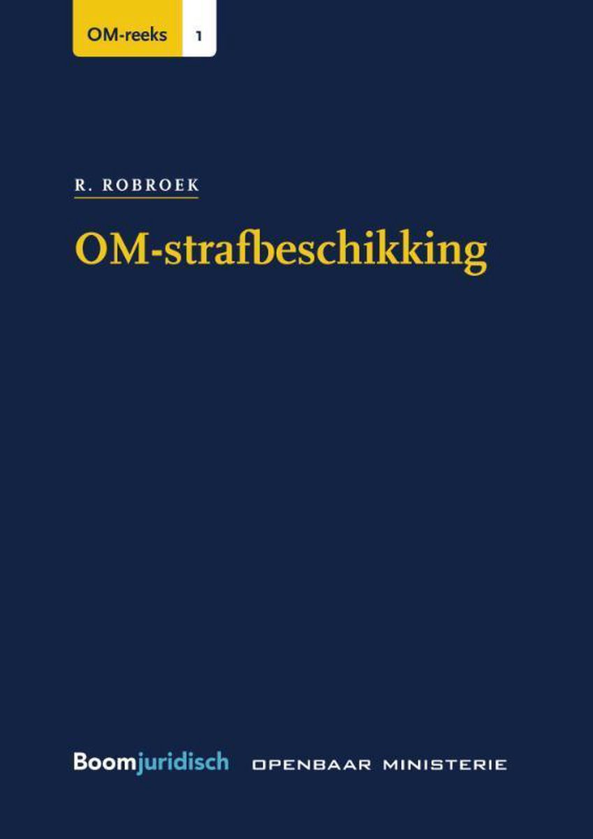 Rick Robroek Om-strafbeschikking / Om-reeks / 1