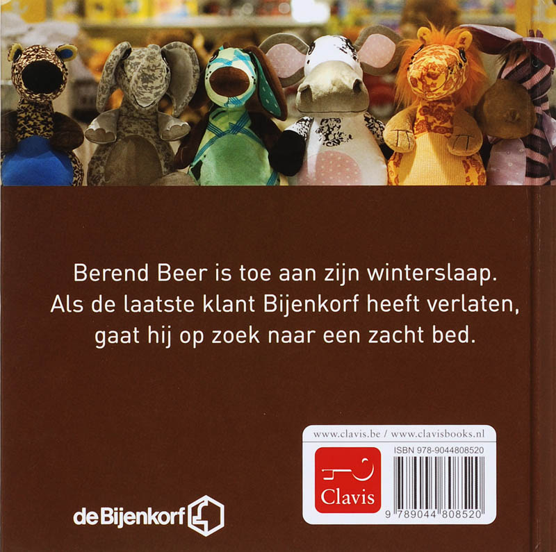 Berend beer wil lekker slapen achterkant