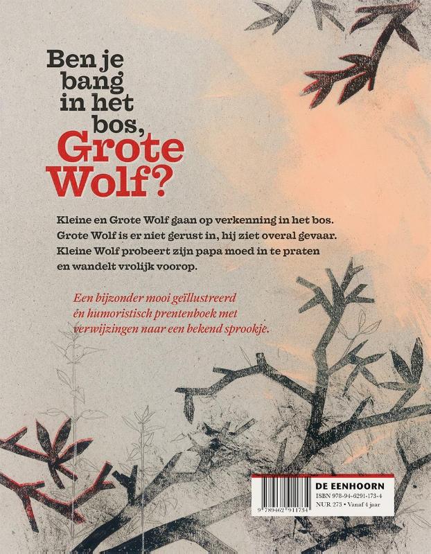 Ben je bang in het bos, Grote Wolf? achterkant