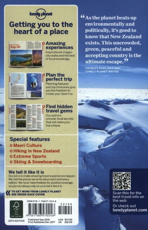 Lonely Planet New Zealand dr 18 achterkant