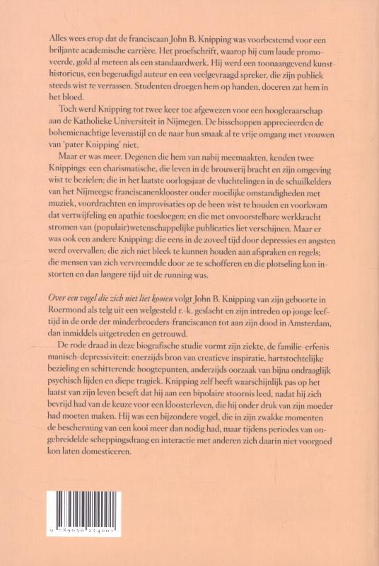 Over een vogel die zich niet liet kooien achterkant