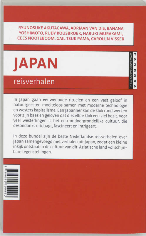 Japan Reisverhalen achterkant