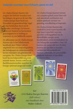 CHAKRA ENERGIE KAARTEN (SET) achterkant