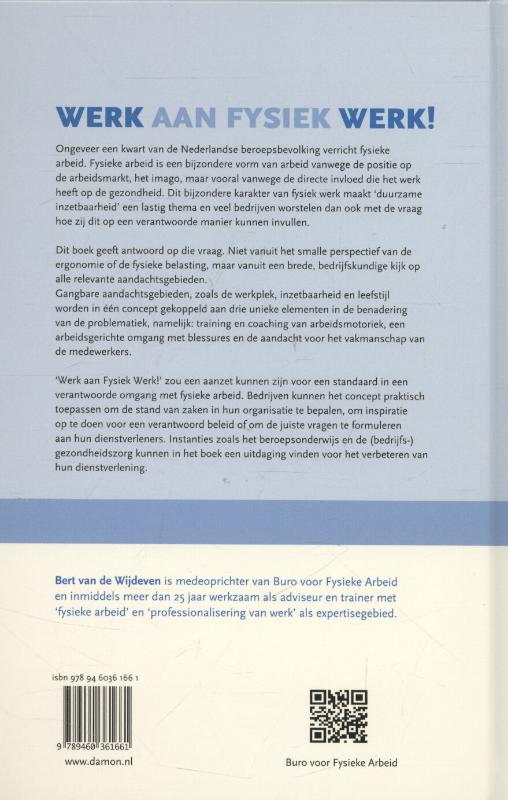 Werk aan fysiek werk! achterkant