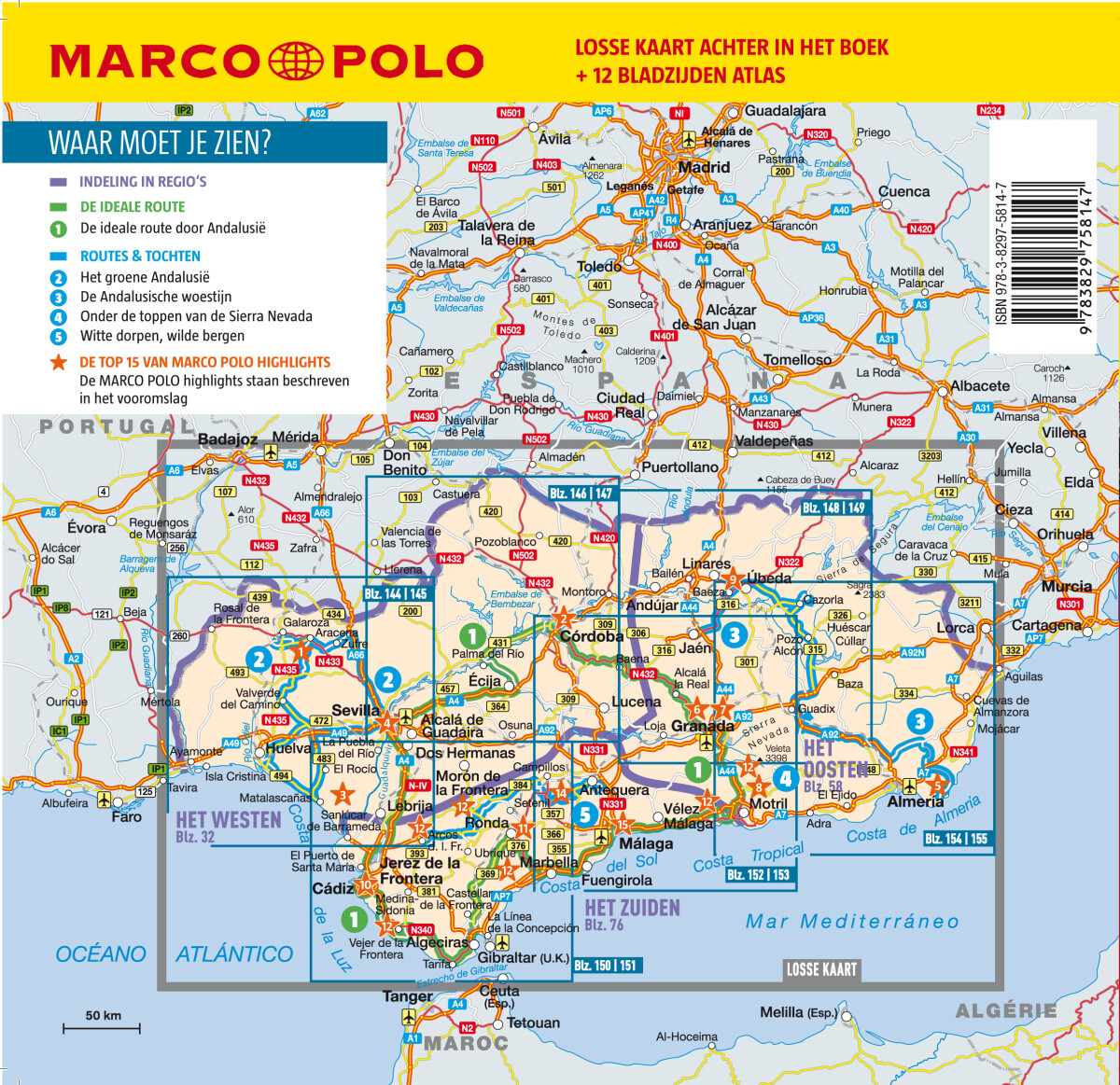 Andalusië / Marco Polo achterkant