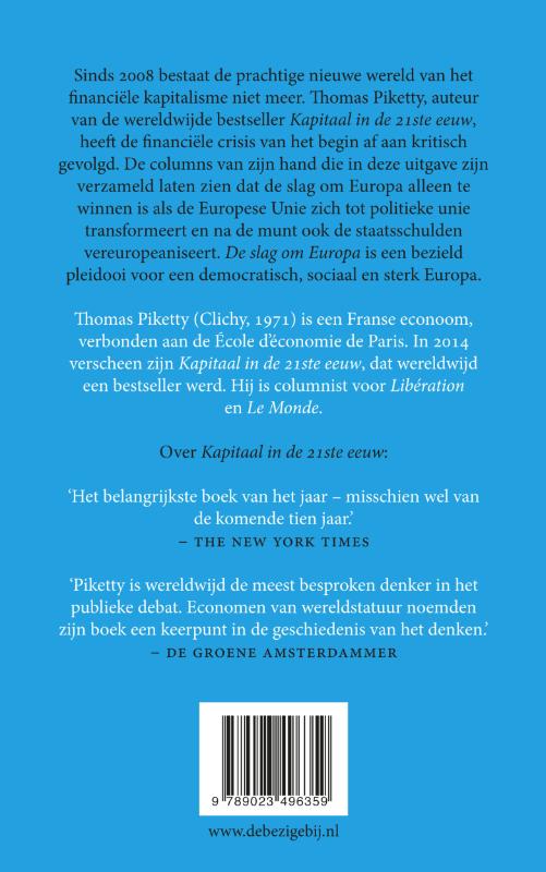 De slag om Europa De slag om Europa achterkant