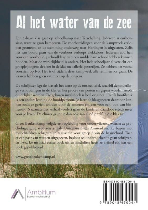 Al het water van de zee achterkant