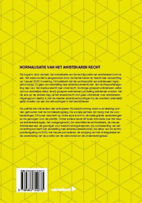 Normalisatie van het ambtenarenrecht achterkant