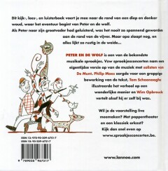 Peter en de wolf achterkant