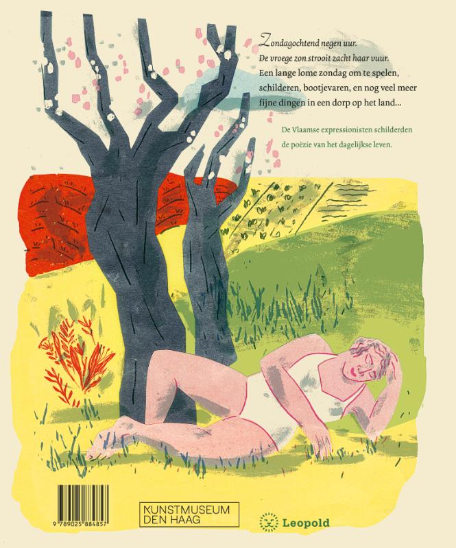 Een zomerse zondag / Kunstprentenboeken achterkant