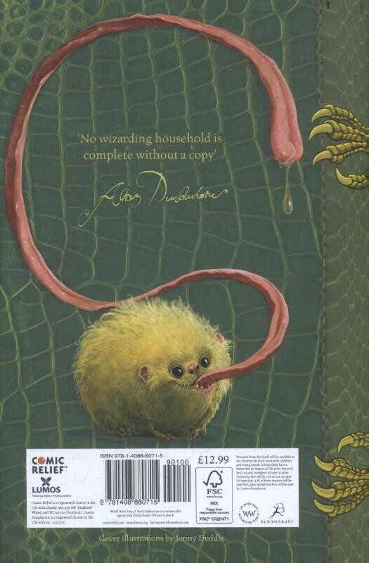 Fantastic beasts and where to find them achterkant