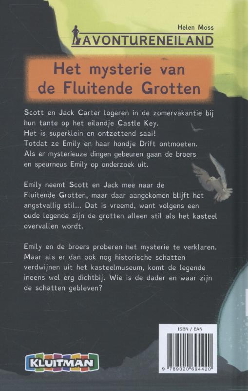 Avontureneiland - Het mysterie van de Fluitende Grotten achterkant